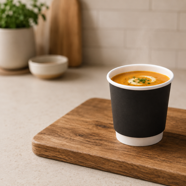 Double Wall Mini Black Coastal Hot Cups 4oz 25pk