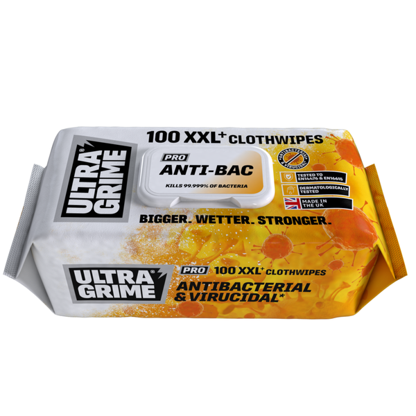 Ultragrime Pro Anti-Bac Wipes 100 Pack