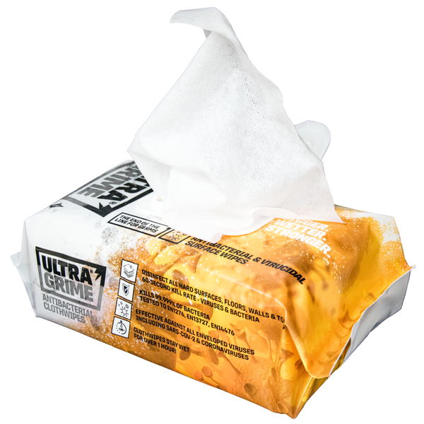 Ultragrime Pro Anti-Bac Wipes 100 Pack