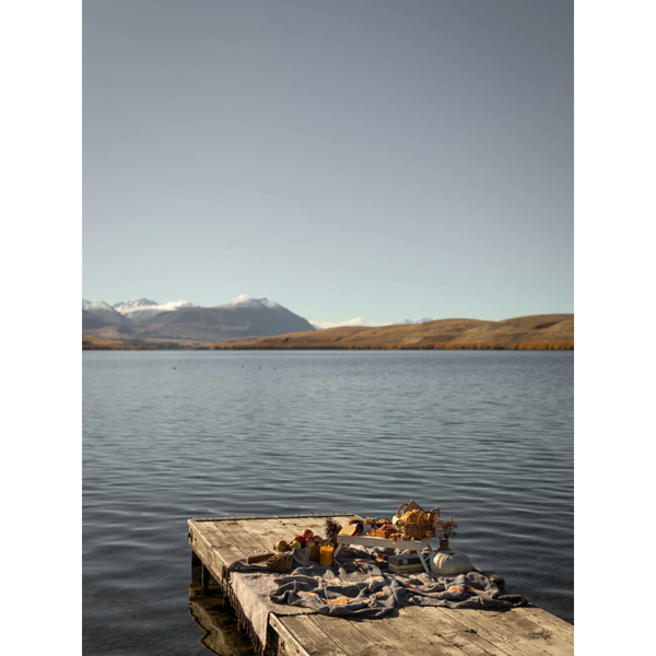 Made On Earth Linen Teatowel Autumn Picnic