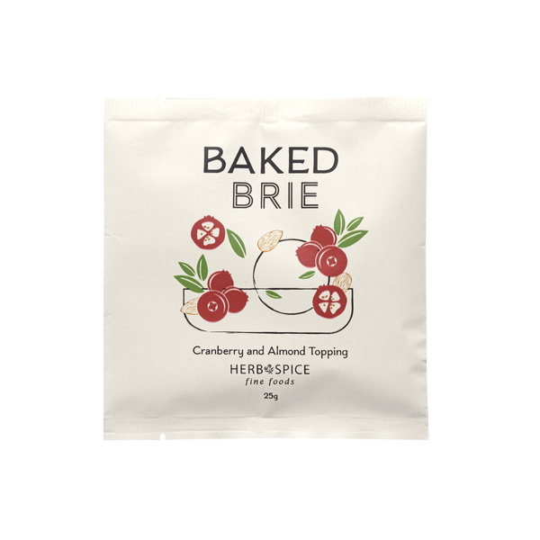 Herb & Spice Mill Baked Brie Cranberry and Almond Topping 25g