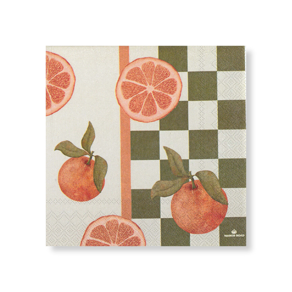 Manor Road Mimosa Napkins Luncheon 20 pack