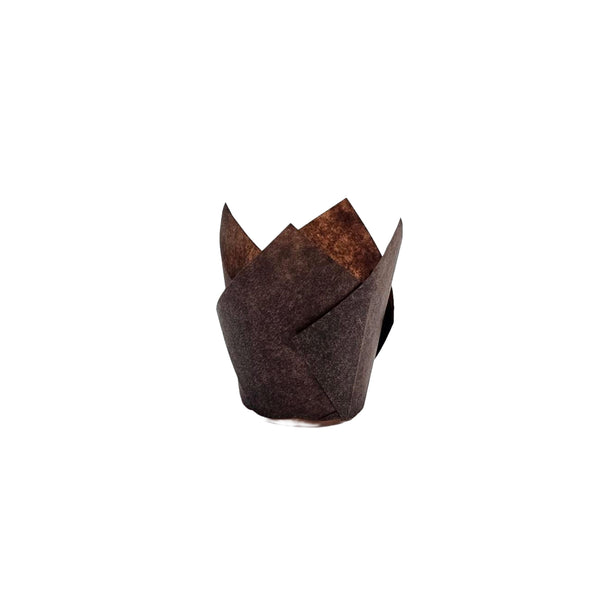 Emperor Brown Large Muffin Cases 50 x 175mm