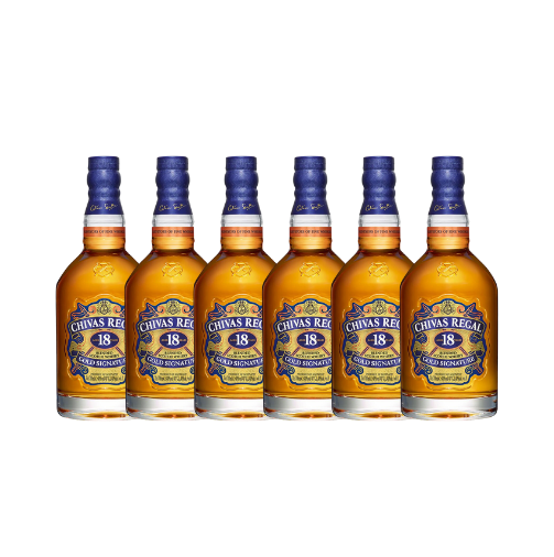 Chivas Regal 18YO Scotch Whisky 700ml 6 Pack