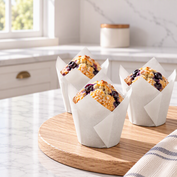 Emperor White Large Muffin Cases 50 x 175mm