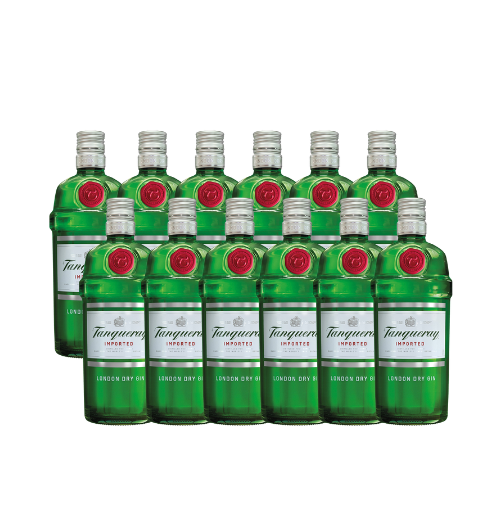 Tanqueray London Dry Gin 1000ML 12 Pack