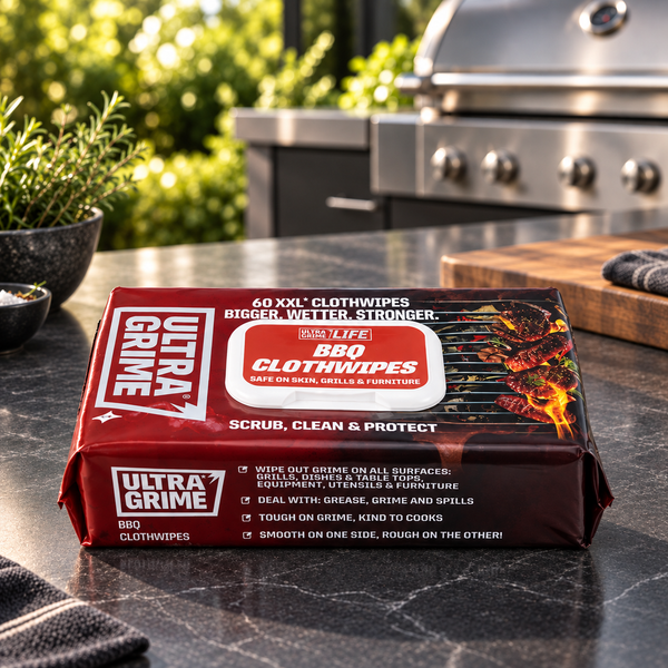 UltraGrime Life BBQ XXL+ Clothwipes 60pk