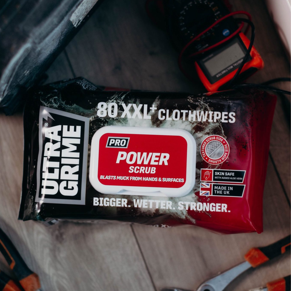 UltraGrime Pro Power Scrub XXL Clothwipes 80pk