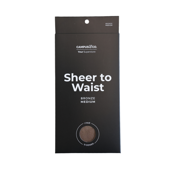 Campus&Co Satin Sheer to Waist Bronze Medium