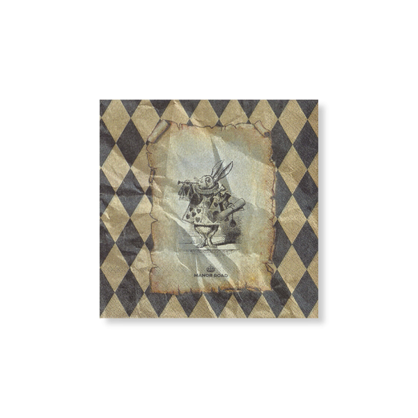 Manor Road Wonderland Napkins Cocktail 20 pack
