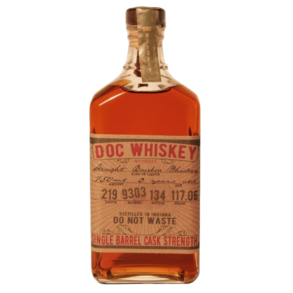 Doc Whiskey Single Barrel Cask Strength Bourbon 750ml