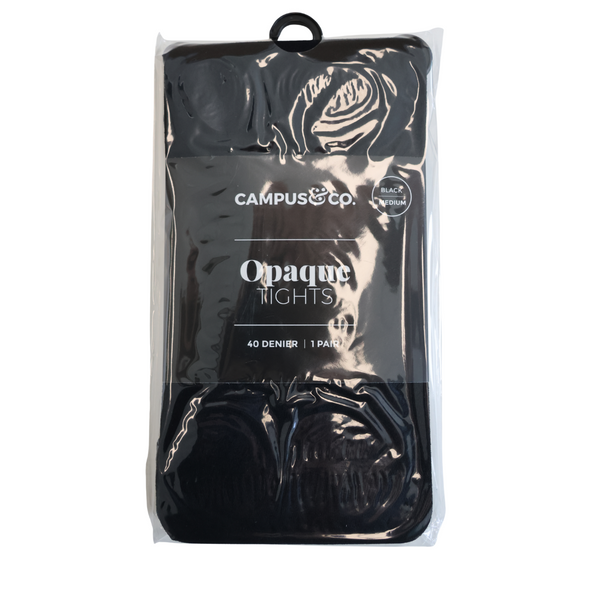 Campus&Co Microfibre Tights Opaque Black Medium