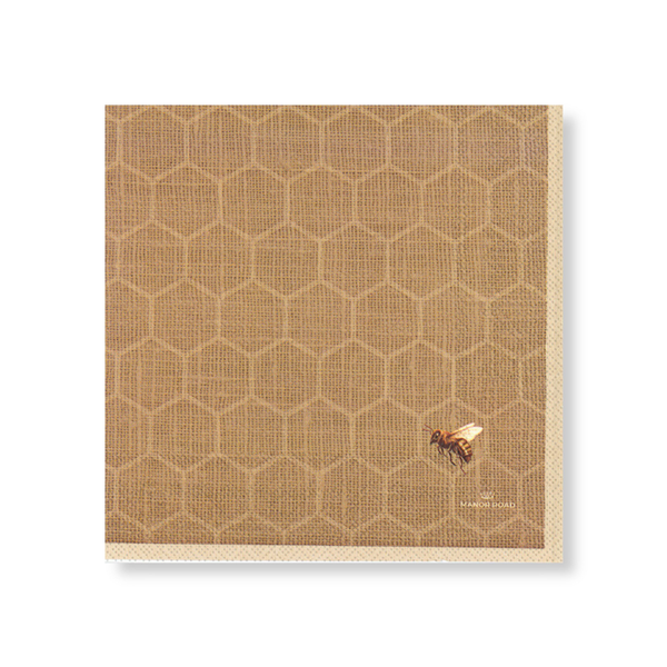 Manor Road Linen Honeycomb Napkins Luncheon 20 pack