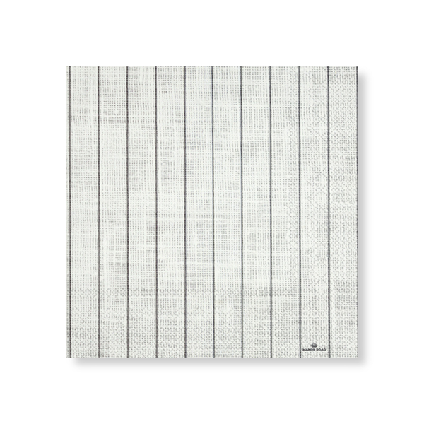 Manor Road Linen Pinstripe Napkins Luncheon 20 pack