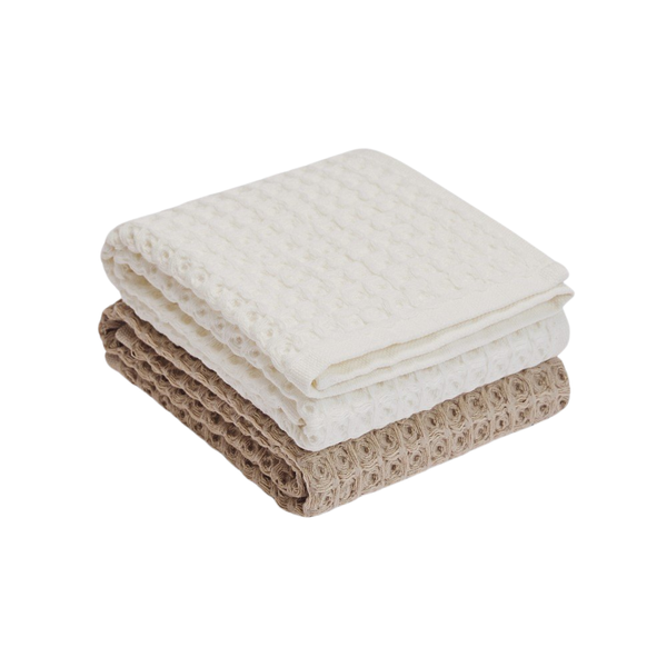 Meeka Australian Cotton Tea Towel Beige Pack Of 2