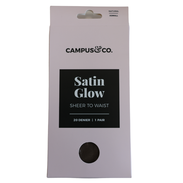 Campus&Co Satin Sheer to Waist Natural Girls XSmall