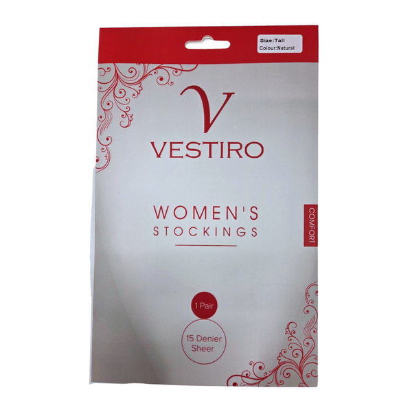 Vestiro Comfort Stockings 15D Natural Tall